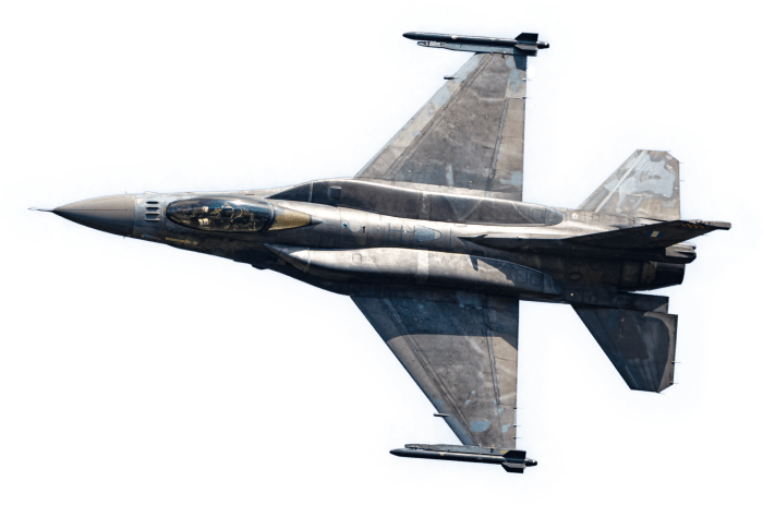 F-16 fighter jet aircraft. Aviation and air force. Plane and airplane ...